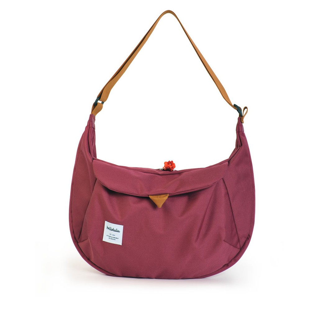 Jual Hellolulu ZURI All Day Sling Bag Burgundy Shopee Indonesia