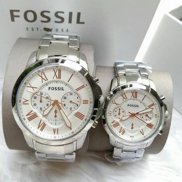 Jam tangan fossil hot sale couple set