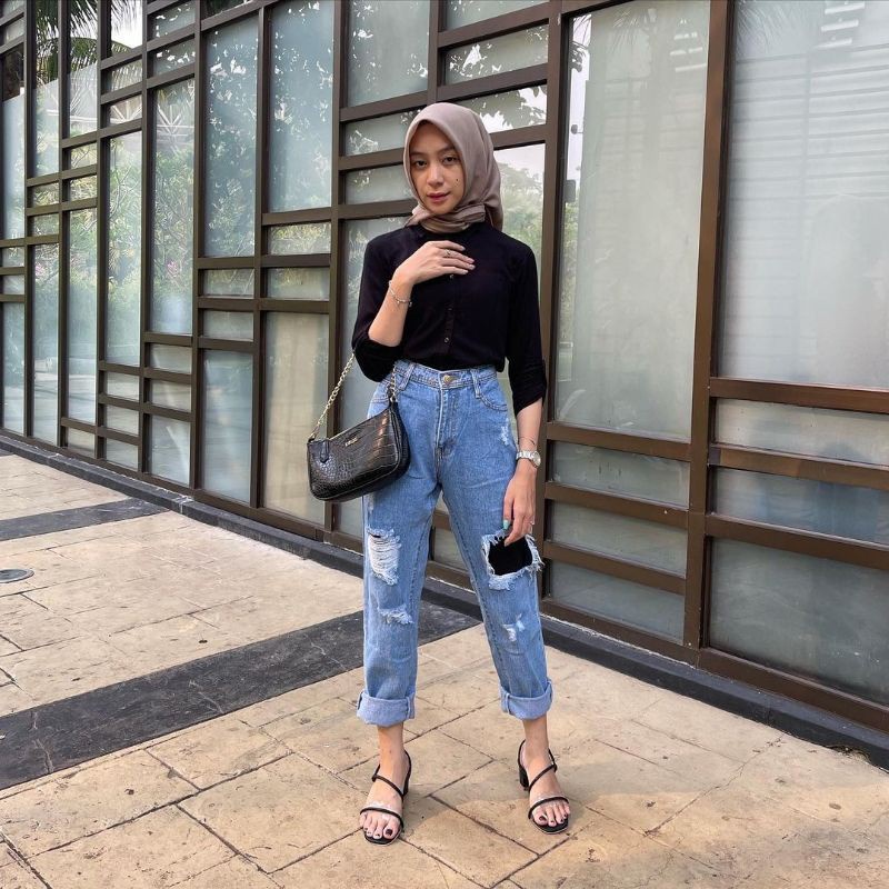 Boyfriend jeans outlet hijab