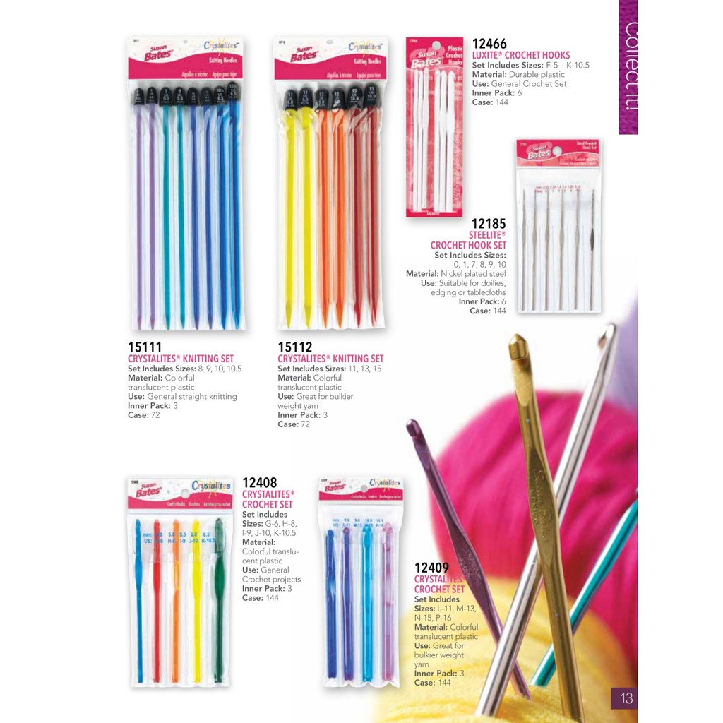 Steelite Crochet Hook Set