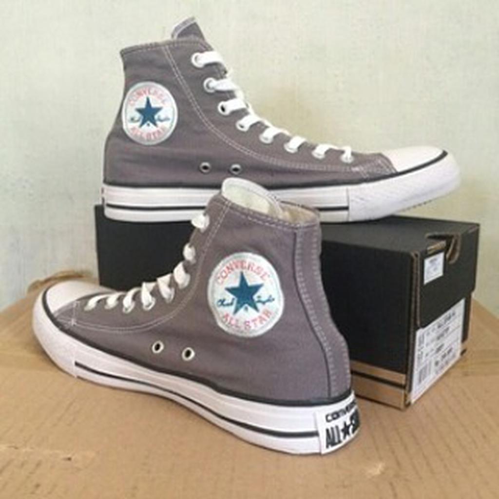 Jual CONVERSE OX HIGH ABU ABU UNISEX Shopee Indonesia