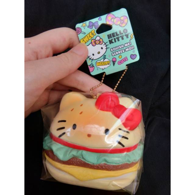 Hello kitty sale burger squishy