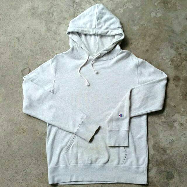 Jual HOODIE CHAMPION ABU POLOS Shopee Indonesia