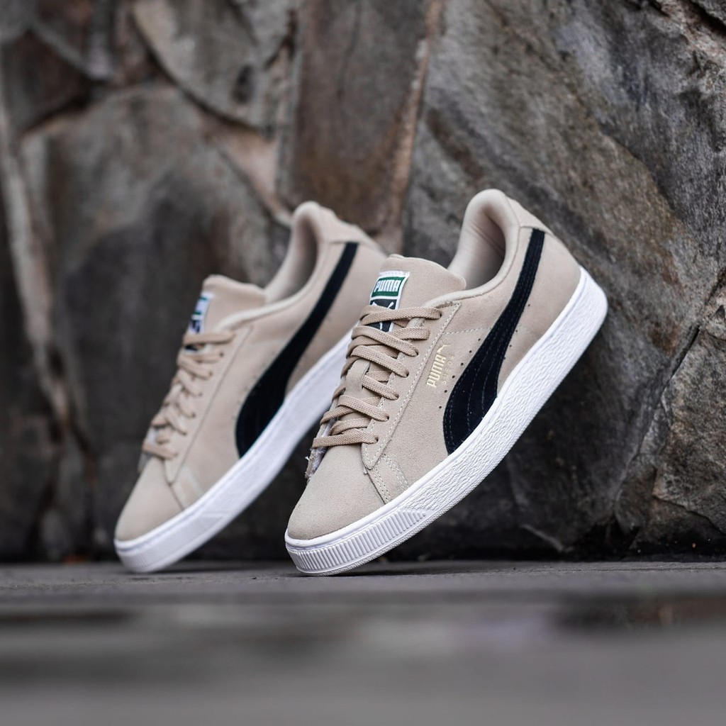 PUMA Classic Cream Suede Trainers benoze