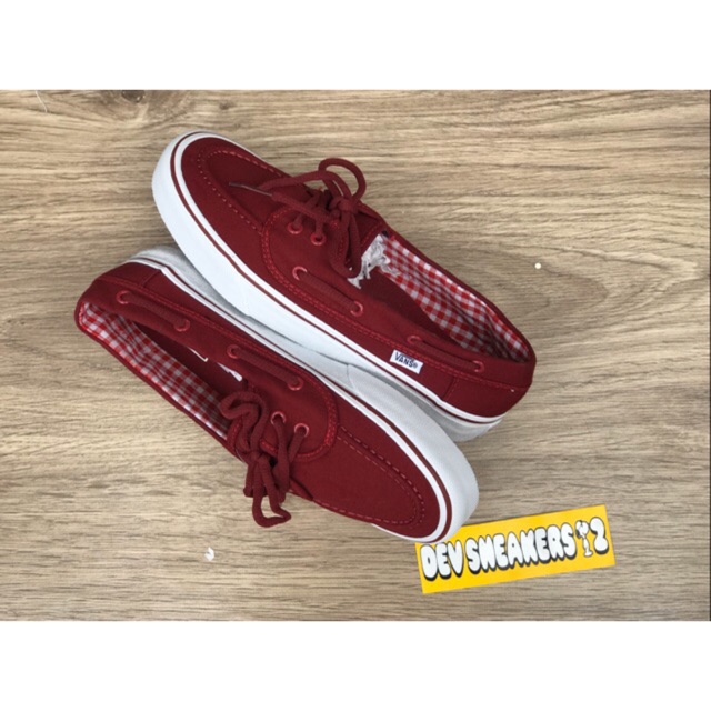 Vans zapato merah maroon hotsell