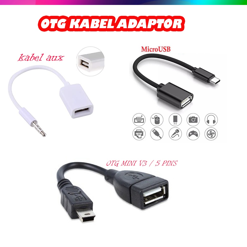 OTG кабель USB-mini USB (11см)