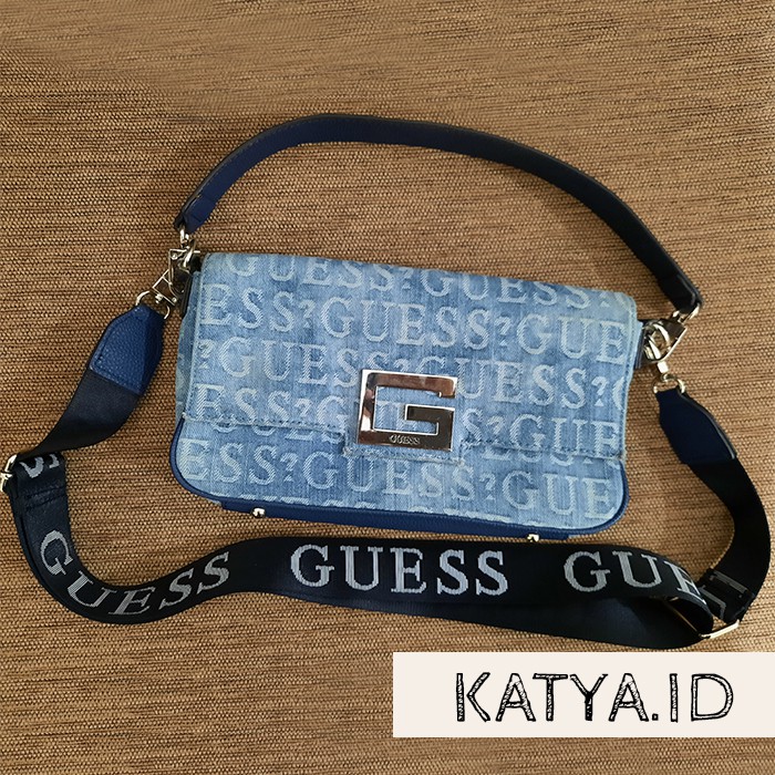 Guess brightside best sale shoulder bag denim