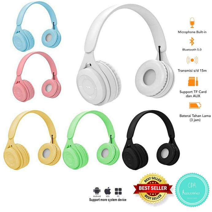 Jual Headphone Macaron Wireless Y08 Stn 36 Bluetooth Headphone