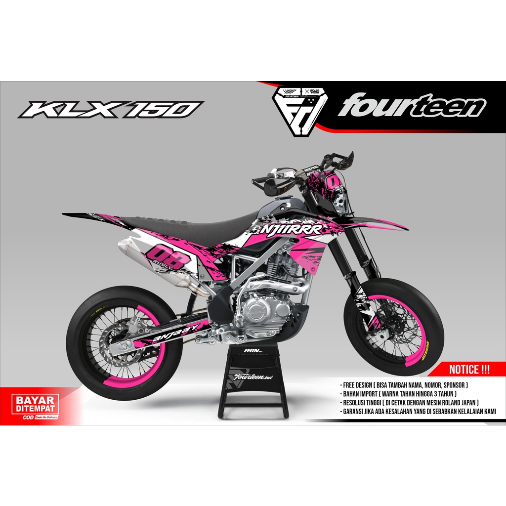 klx pink hitam