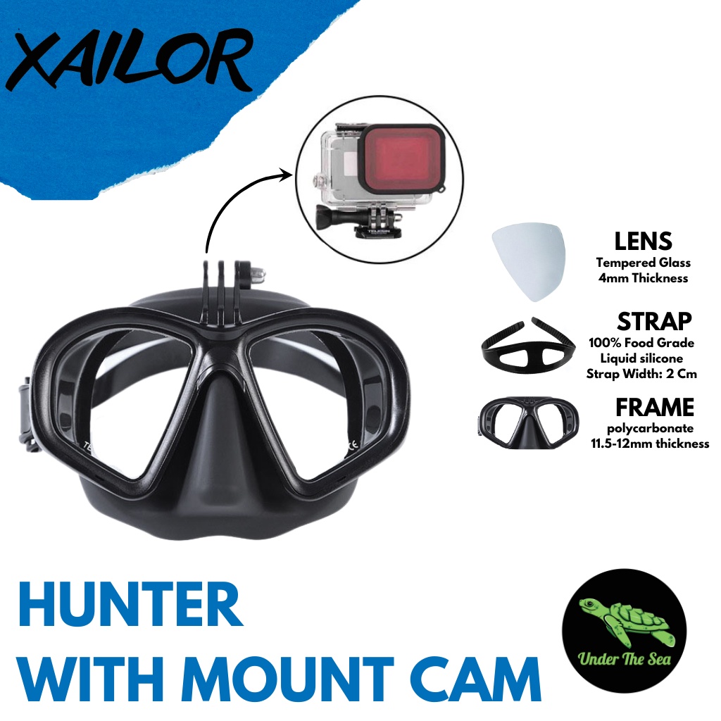 Jual Mask Xailor Hunter with Mount Cam | Shopee Indonesia