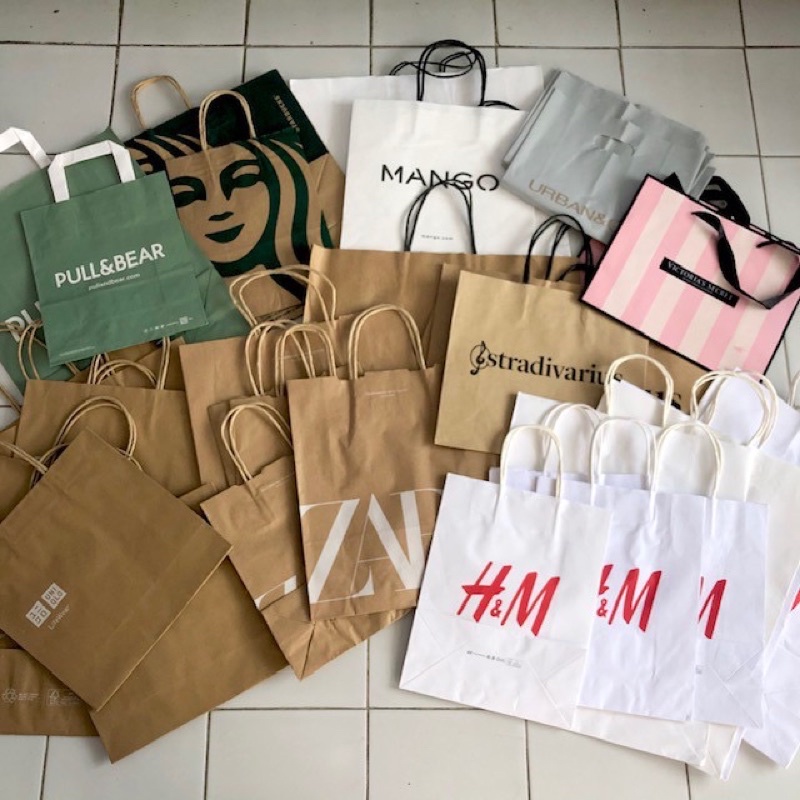 Paper bag zara discount original