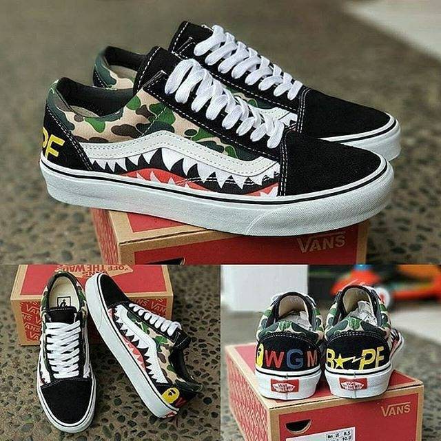 Sepatu vans hotsell x bape