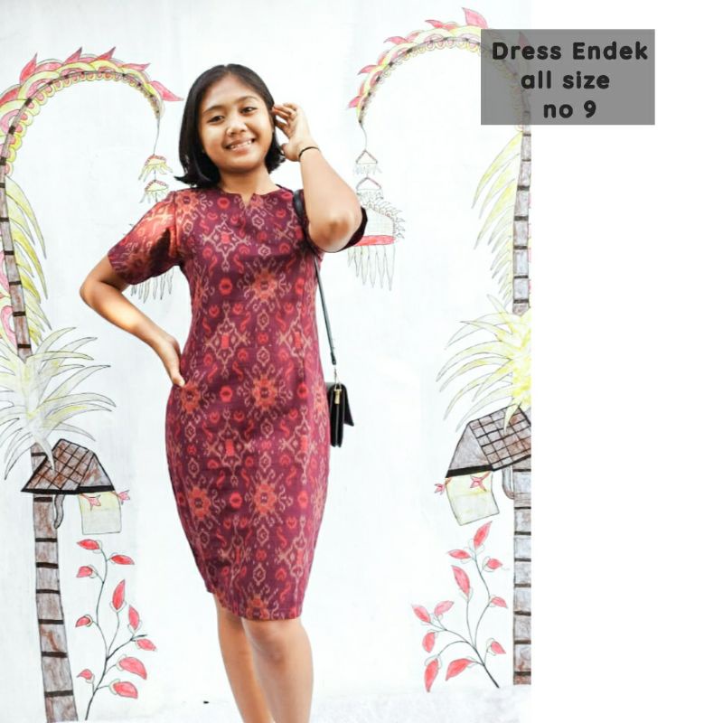 Dress 2025 endek modern