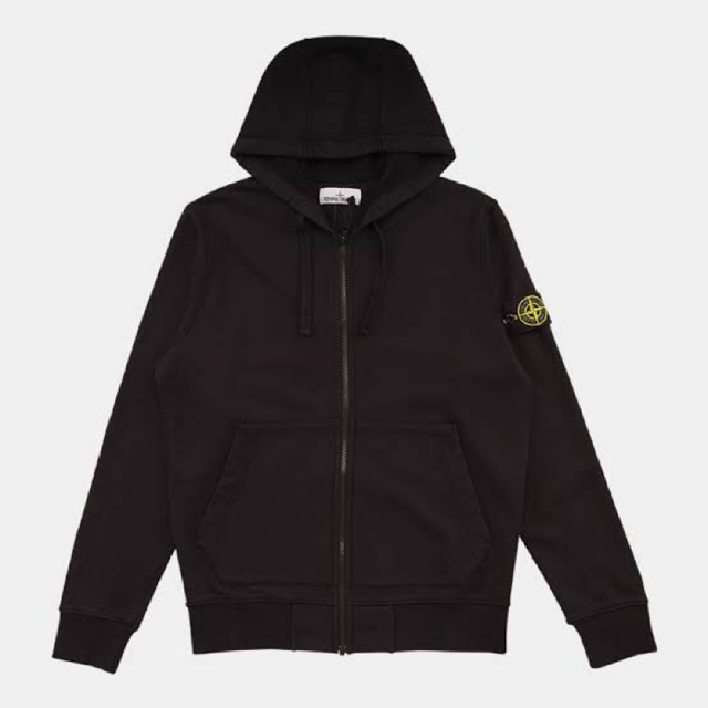 Stone island clearance navy zip hoodie