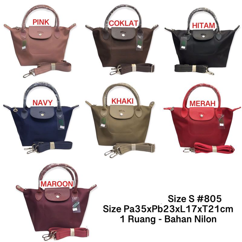 Ukuran tas 2025 longchamp size s