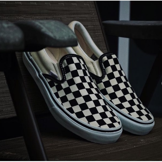Vans slip on checkerboard japan market sales