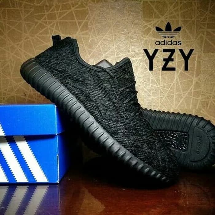 Jual NYAMAN DAN MURAH Sepatu Adidas Yeezy YZY Full Black Hitam