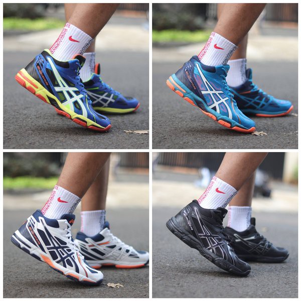 Sepatu volly asics gel cheap elite