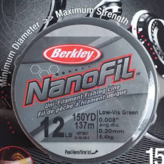 Jual Benang nanofil Berkley 12lb