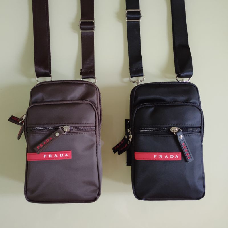 Jual tas selempang tas hp pinggang prada 053 Shopee Indonesia