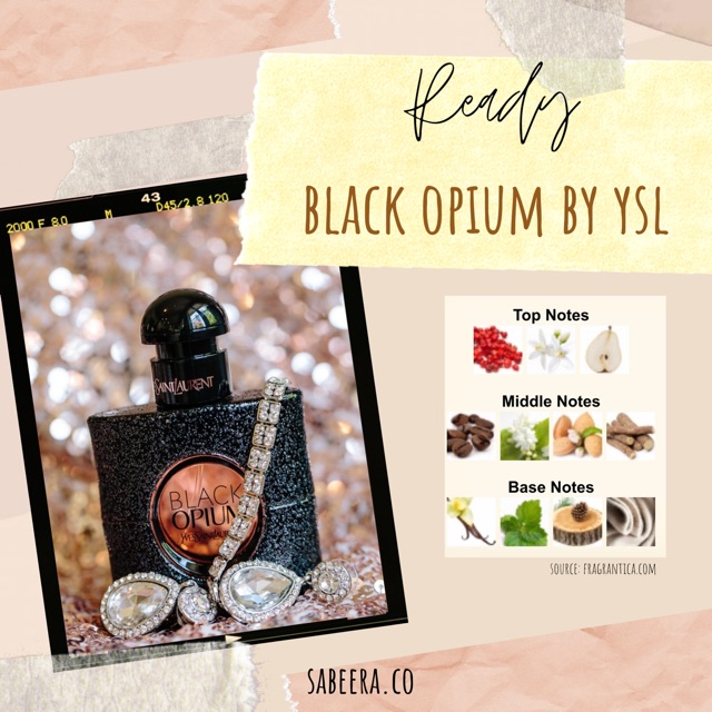 Black opium top notes new arrivals