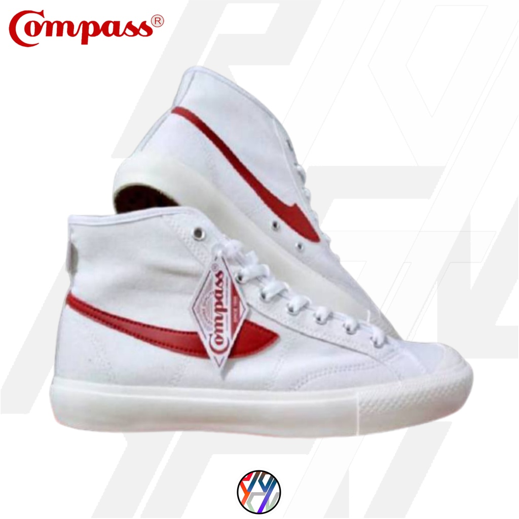 compass gazelle white red