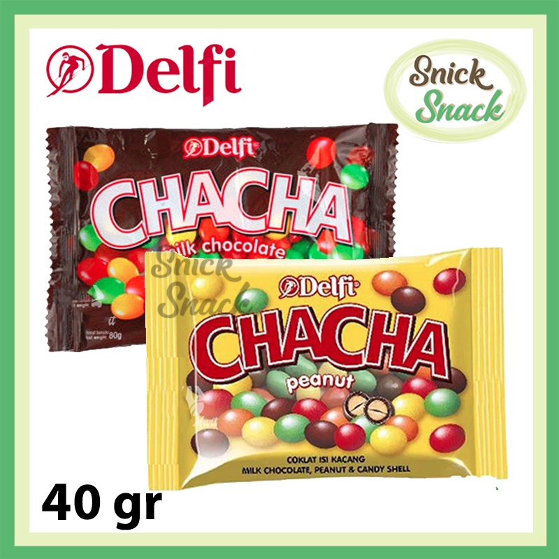 Jual Delfi ChaCha Milk Chocolate Cha Cha Peanut 40 gr Butiran