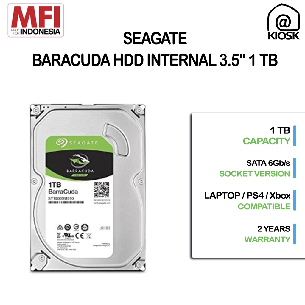 Jual Seagate Barracuda 1TB-2TB-4TB - HDD PC 3.5 Inch/Internal Hard