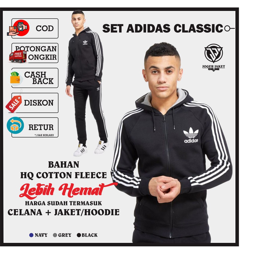 Jaket dan training on sale adidas