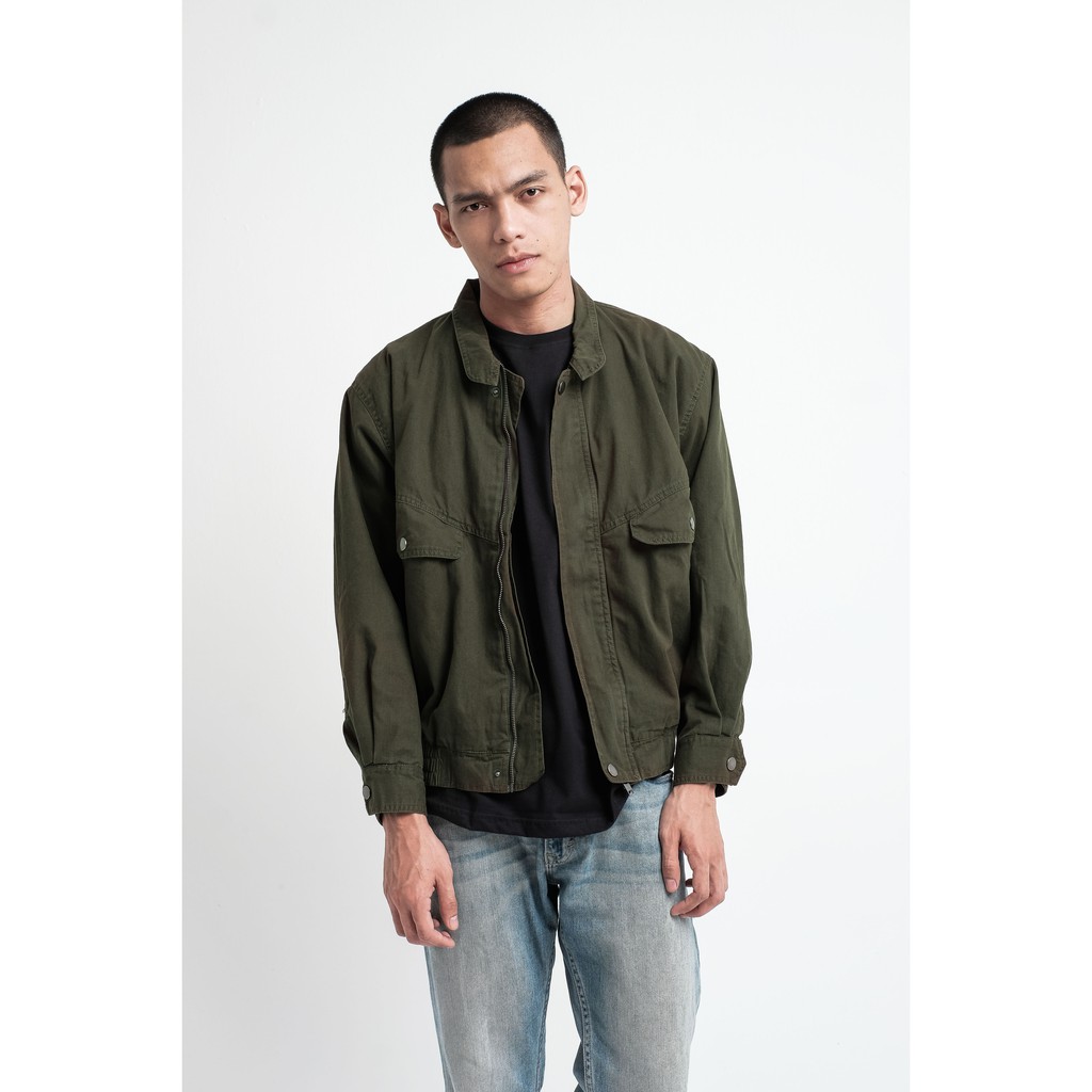 Jual Aero Flight Jacket in Olive Jaket Pria Jaket Pilot