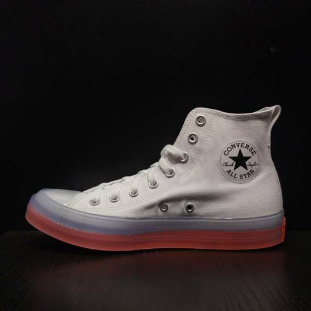 Converse on sale white orange