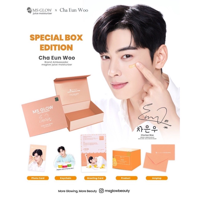 Jual CHA EUN WOO SPECIAL EDITION HIDRATING MS GLOW Shopee Indonesia