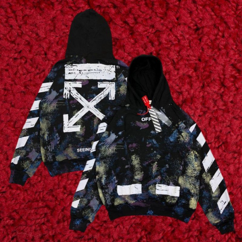 Off white discount splash ink hoodie