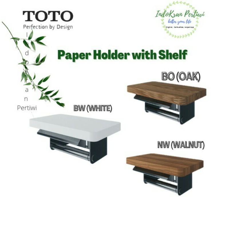 Jual Tempat Tisu TOTO TX720MMB (Putih/Walnut/Oak) + Rak / Paper