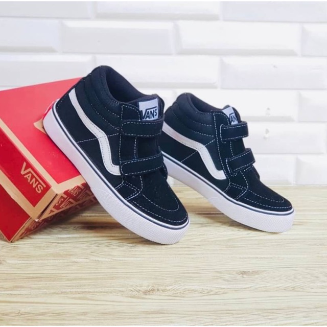 Vans velcro best sale high top