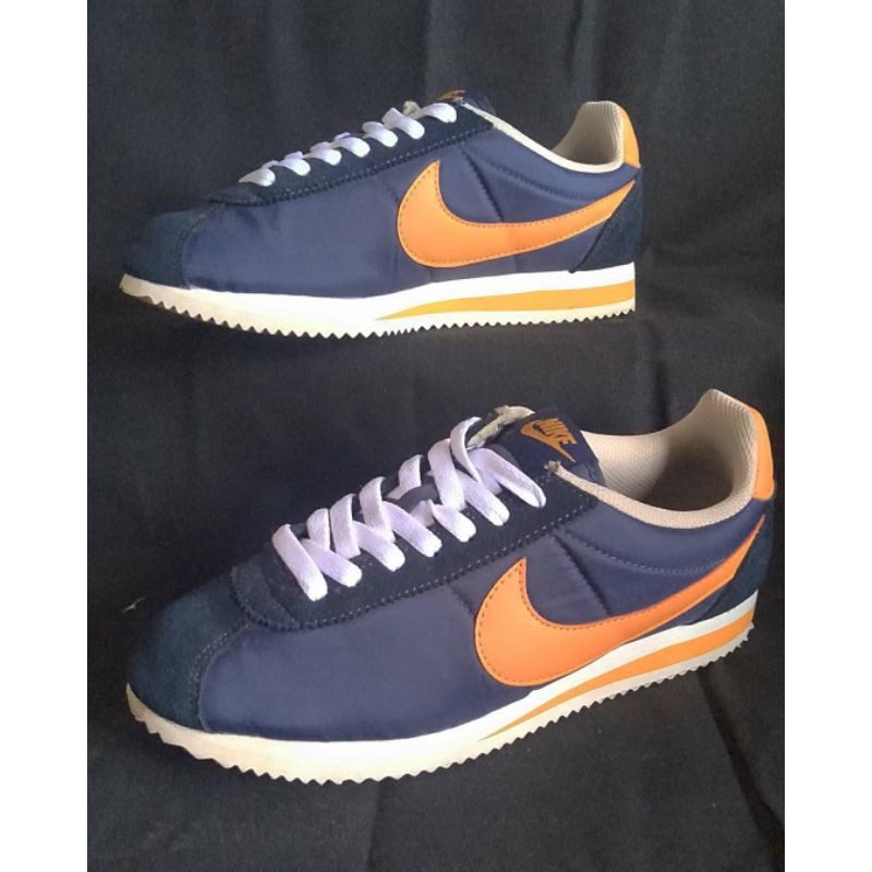 Nike cortez nylon sale blue orange