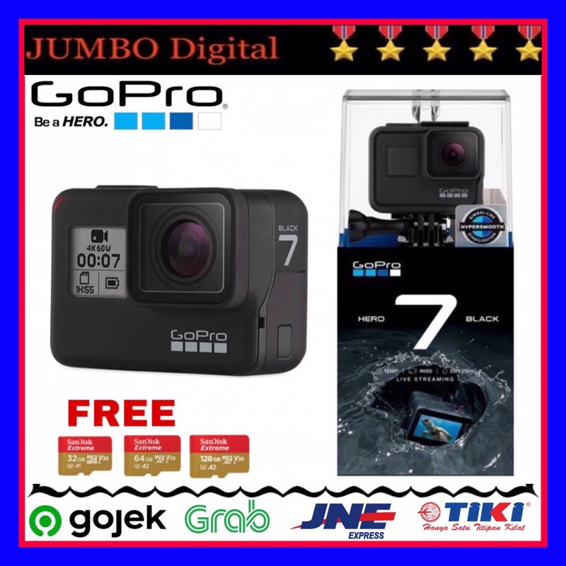 Jual GoPro HERO 7 BLACK NEW gopro 7black | Shopee Indonesia