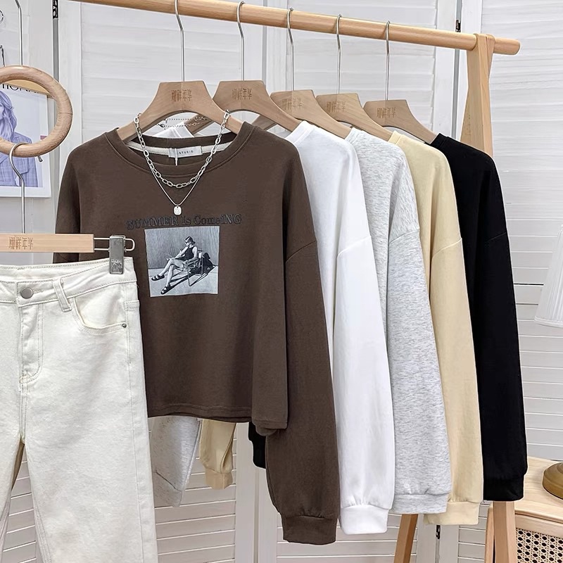 Jual come sweater Oversize Crop Basic Oversize Korean Style Atasan Wanita Sweater  Crop Fleece | Shopee Indonesia