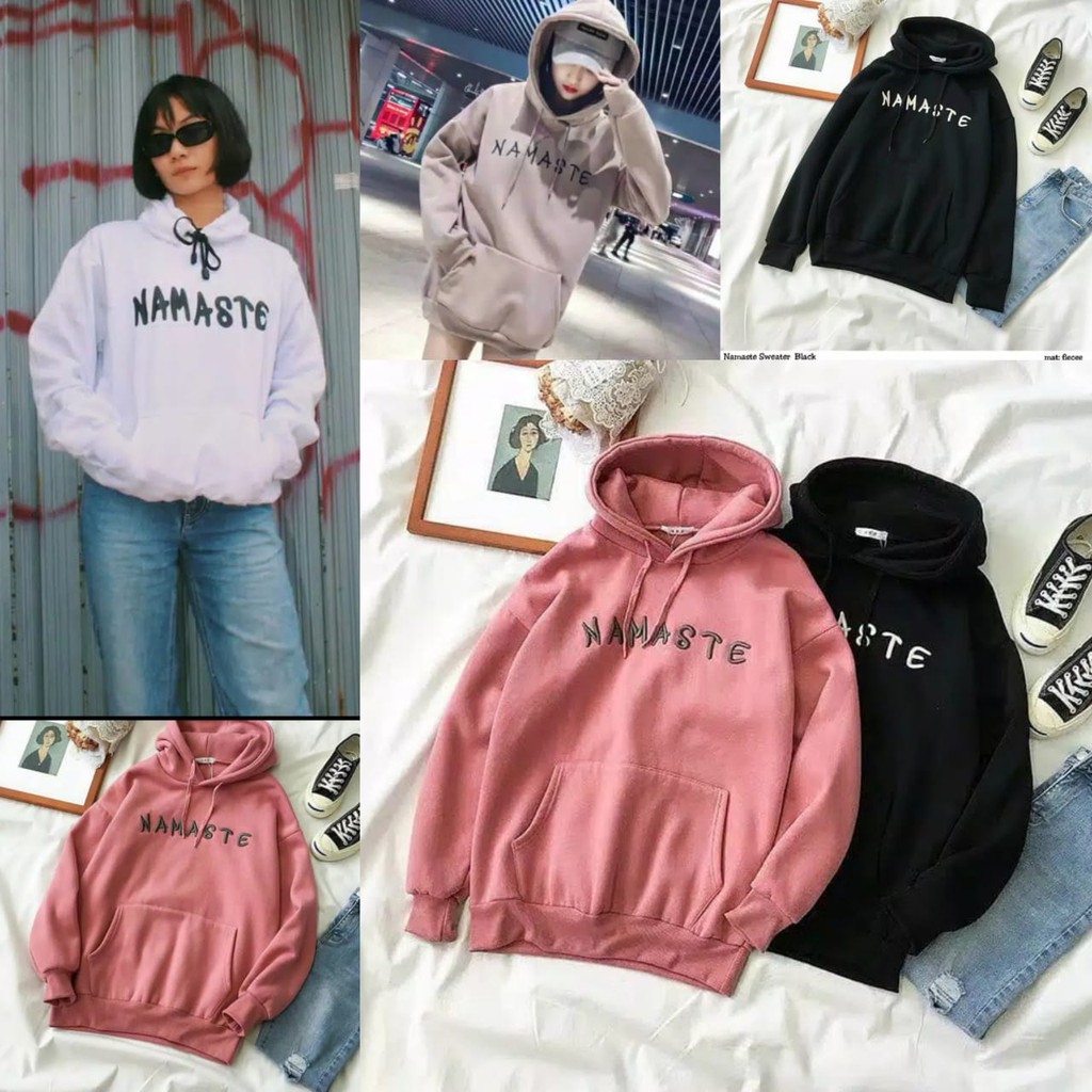 NAMASTE HOODIE - SWEATER HOODIE WANITA