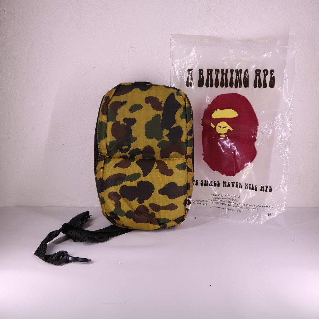 Sling bag bape camo online