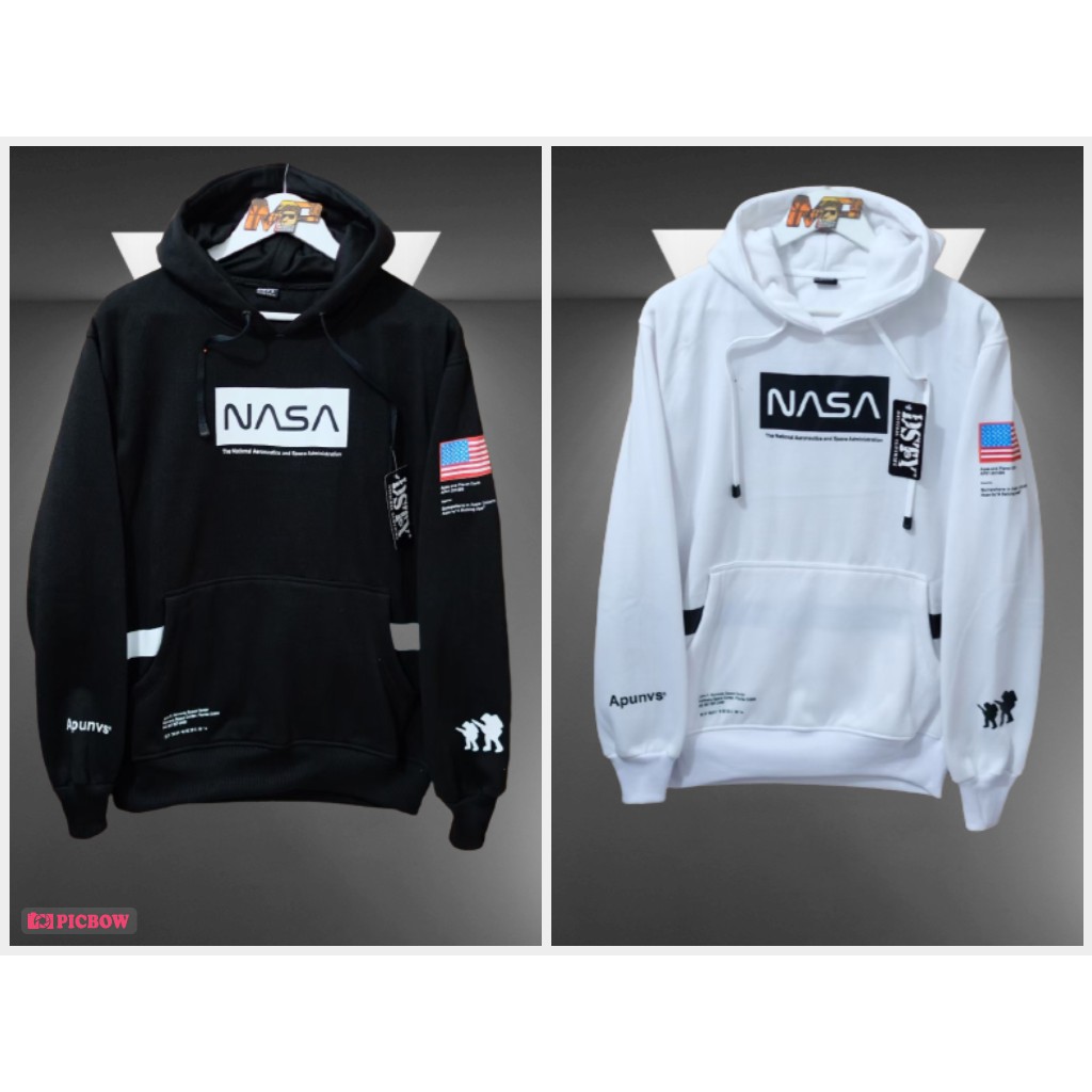 Jual Hoodie NASA x BATHING APE bisa untuk pria/wanita | Shopee Indonesia