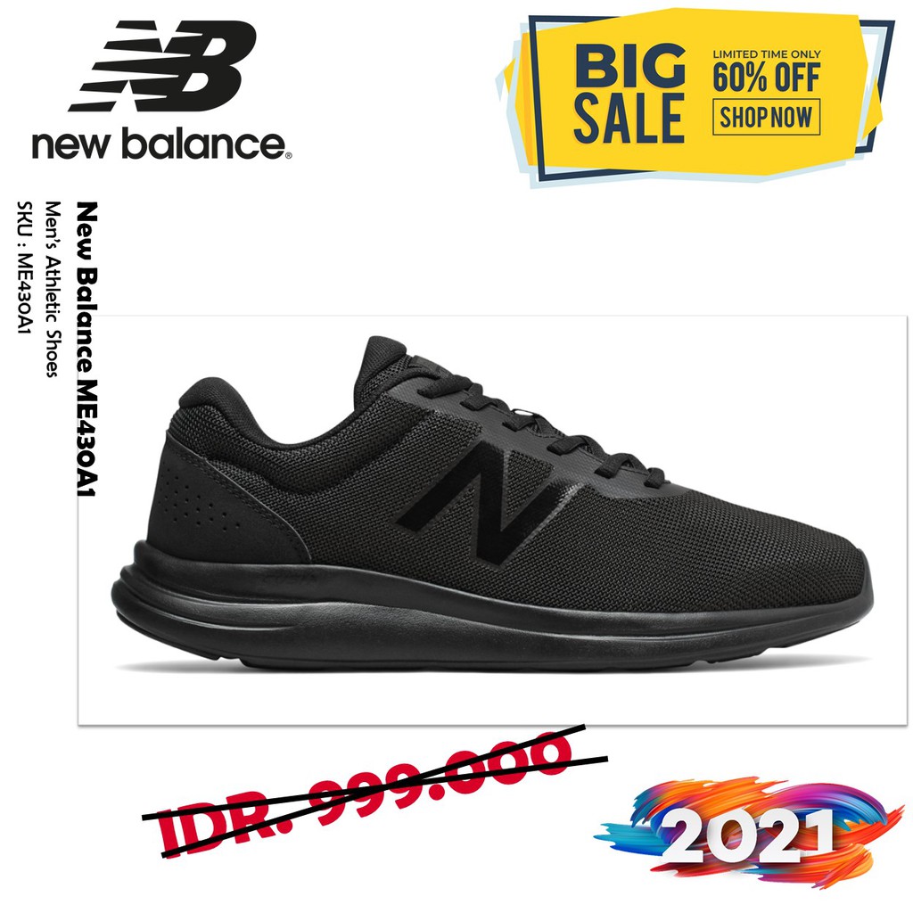 Sepatu new balance hitam sale original