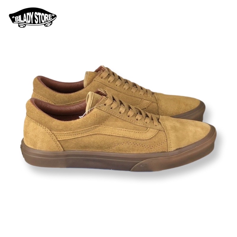 Sepatu vans old outlet skool vintage suede