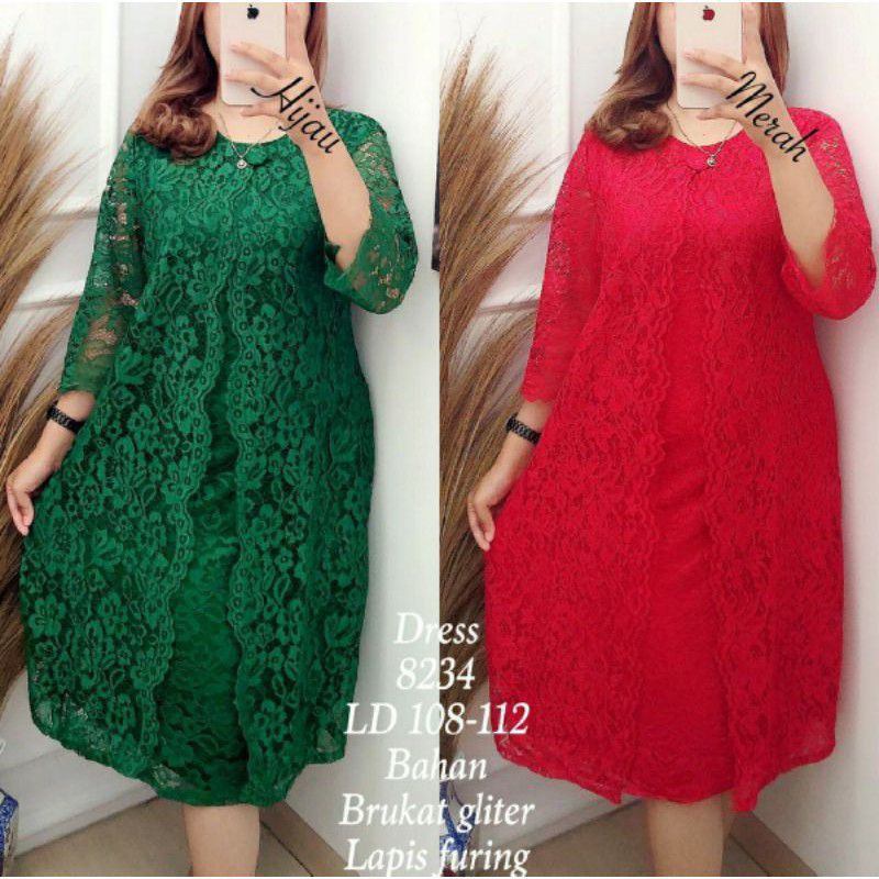 Model sack outlet dress brokat