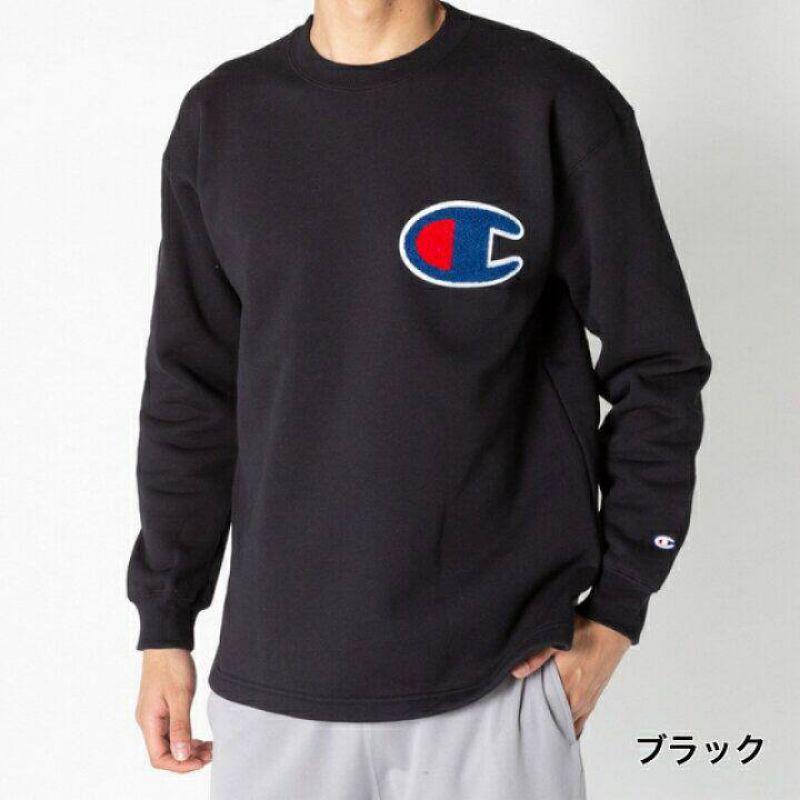 Champion crewneck big clearance logo