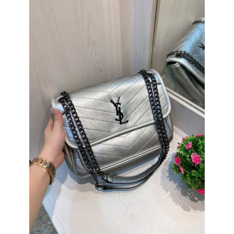 Ysl niki silver sale