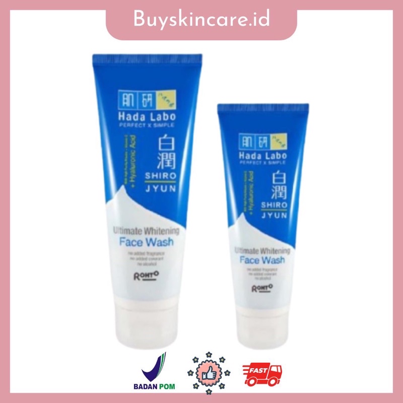 Hada labo shirojyun ultimate store whitening face wash