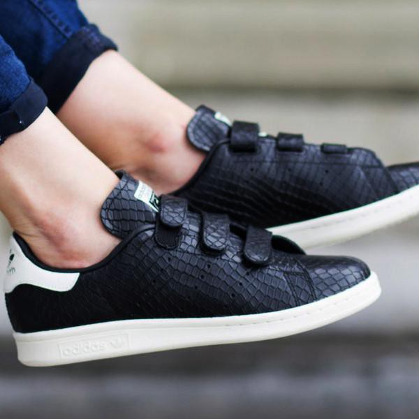 Stan smith outlet negras velcro