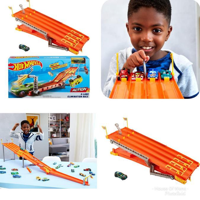 Hot wheels 6 hot sale lane elimination race