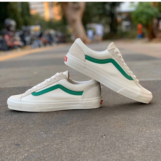 Vans style 36 marshmallow hot sale green